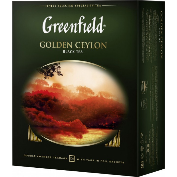 Чай черный Greenfield Golden Ceylon 100х2 г