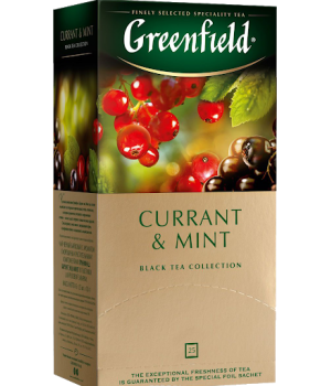 Чай чорний Greenfield Currant & Mint 25х2 1,8 г