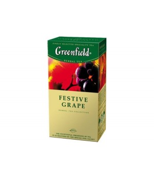 Чай трав'яний Greenfield Festive Grape на основі каркаде зі смаком і ароматом винограду 25х1,5 г