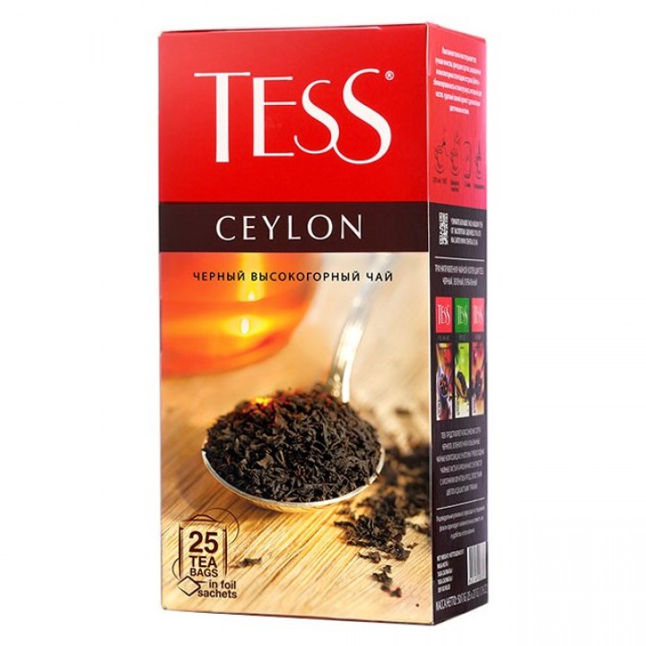 Чай чорний Tess Ceylon 25х1,8 г
