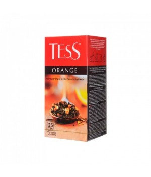 Чай черный Tess Orange с цедрой и ароматом апельсина 25х1,5 г