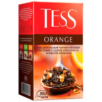 Чай чорний Tess Orange з цедрою і ароматом апельсина 90 г