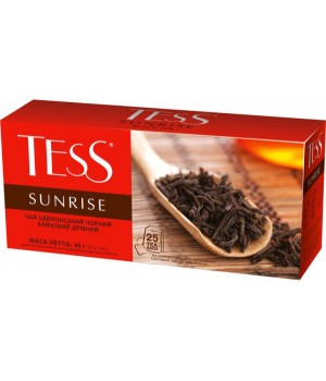 Чай чорний Tess Sunrise 25х1,8 г