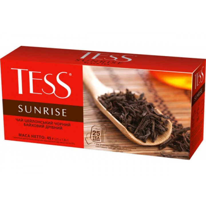 Чай черный Tess Sunrise 25х1,8 г