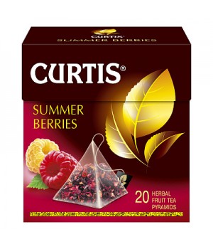 Чай трав'яний Curtis Summer Berries з малиною і шипшиною 20х1,7 г