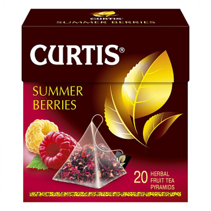 Чай трав'яний Curtis Summer Berries з малиною і шипшиною 20х1,7 г