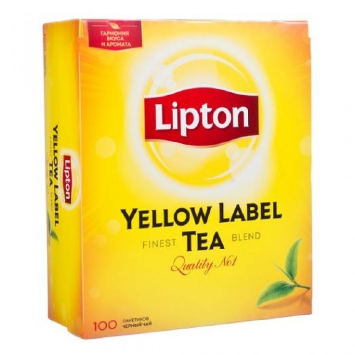 Чай чорний Lipton Yellow Label 100х2 г