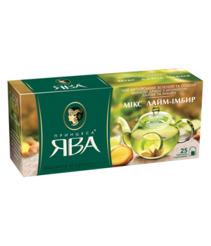 Чай зеленый "Принцесса Ява" Микс лайм-имбирь 25шт. х 1,5г (4823096806372)