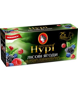 Чай чорний "Принцеса Нурі" Лісові ягоди 25х1,5 г