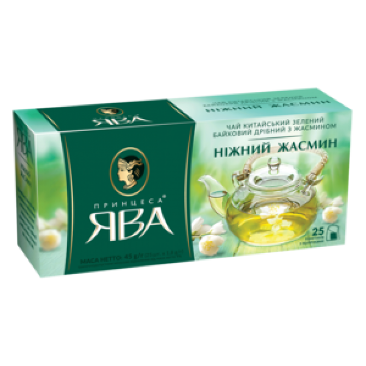 Чай зеленый "Принцесса Ява" нежный жасмин 25шт. х 1,8г (4823096806174)