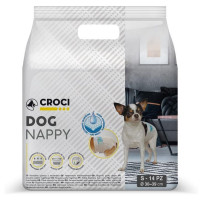 Croci Dog Nappy - підгузки Dog Nappy для собак вагою 2-3 кг, 14 шт S (30-39 см) (8023222053809)