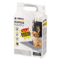 Croci Super Nappy - пеленки Super Nappy с активированным углем для собак 57х54 14 шт (8023222171701)