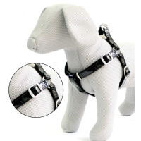 Croci Glossy - шлея Croci Glossy для собак 2×50-75 см шкірзам лак/нейлон чорна (8023222062740)