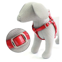 Croci Glossy - шлея Croci Glossy для собак 1,5×36-60 см шкірзам лак/нейлон червона (8023222062696)