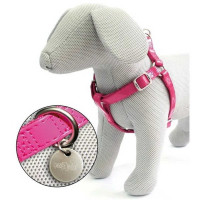 Croci Glossy - шлея Croci Glossy для собак 2×50-75 см шкірзам лак/нейлон рожева (8023222067011)
