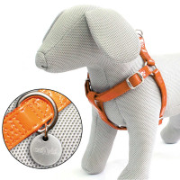 Croci Glossy - шлея Croci Glossy для собак 2×50-75 см шкірзам лак/нейлон помаранчевий (8023222067042)