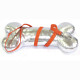 Croci Glossy - повідець Croci Glossy для собак 1×120 см шкірзам лак/нейлон помаранчевий (8023222067110)