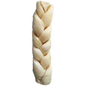 Косичка жилованная Croci King Bone белая 15см, 55гр, 1шт/уп