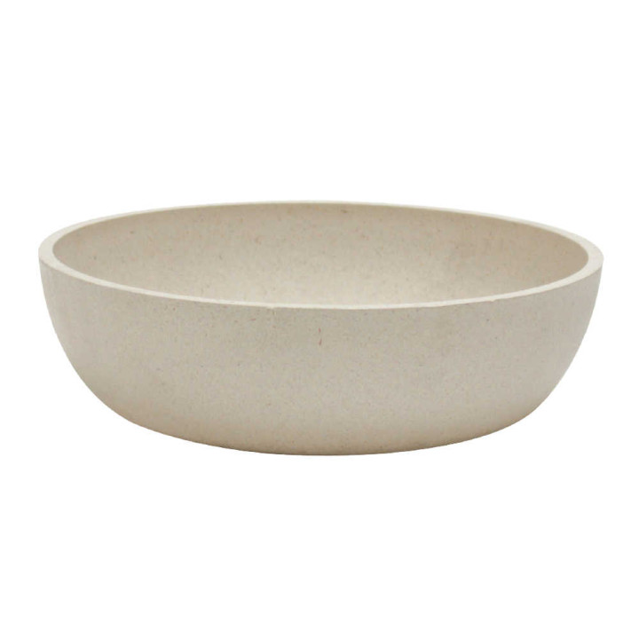 Миска CROCI Bamboo, бамбукове волокно, біла, 1 л, 17см