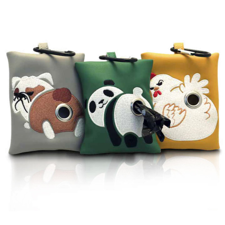 Міні-сумка з пакетами для фекалій Croci Panda 10,5х8,5cм