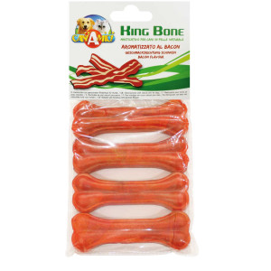 Кость Croci King Bone Bacon, 10см, 35гр, 4шт/уп