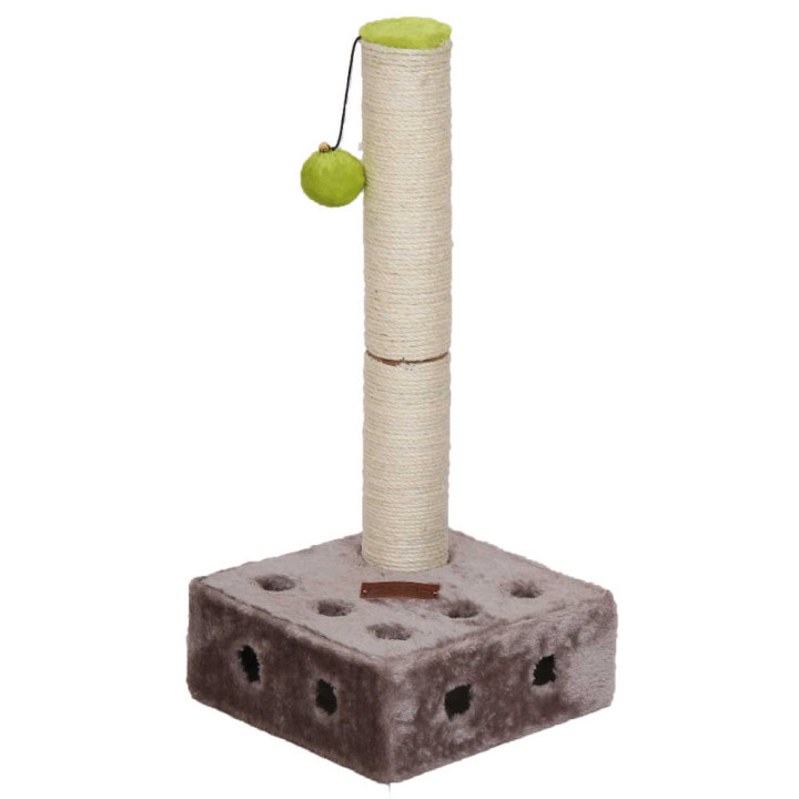 Кігтеточка CROCI Interactive Cheese, стовпчик з іграшкою на підставці, 25х25х51.5 см