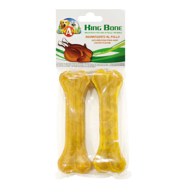 Кістка Croci King Bone Chicken, 15см, 95гр, 2шт/уп