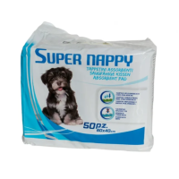 Croci Super Nappy - пелюшки Super Nappy для собак 60х40 50 шт (8023222174788)