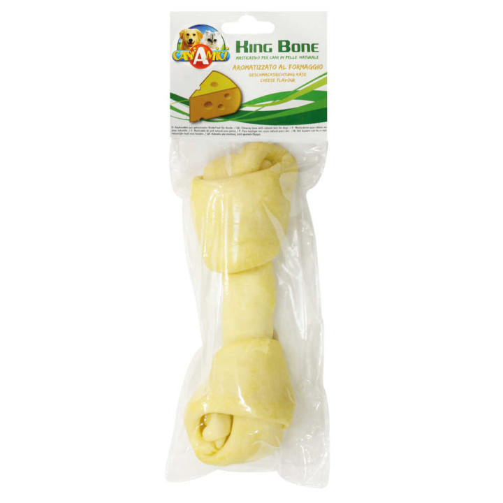 Кость жилованная узловая Croci King Bone Buffalo Cheese, 20см, 110гр, 1шт/уп