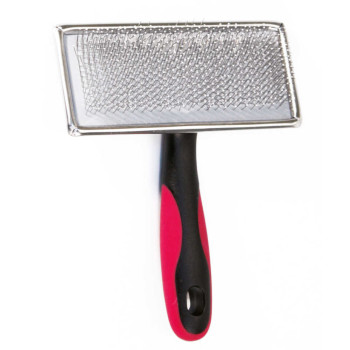 Пуходерка Croci Vanity с напылением, большая, для длинной шерсти, 11,2x14,2см