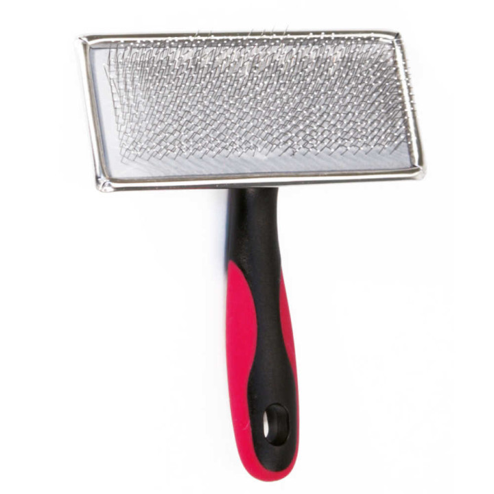 Пуходерка Croci Vanity з напиленням, велика, для довгої шерсті, 11,2x14,2см