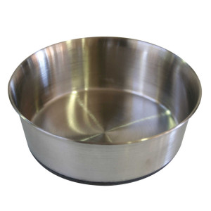 Миска CROCI Heavy глибока, гумове дно, нержавіюча, 1л, 16см
