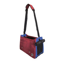 Сумка для тварини CROCI Megan Bordeaux, бордовий з синім, 40х20х27см