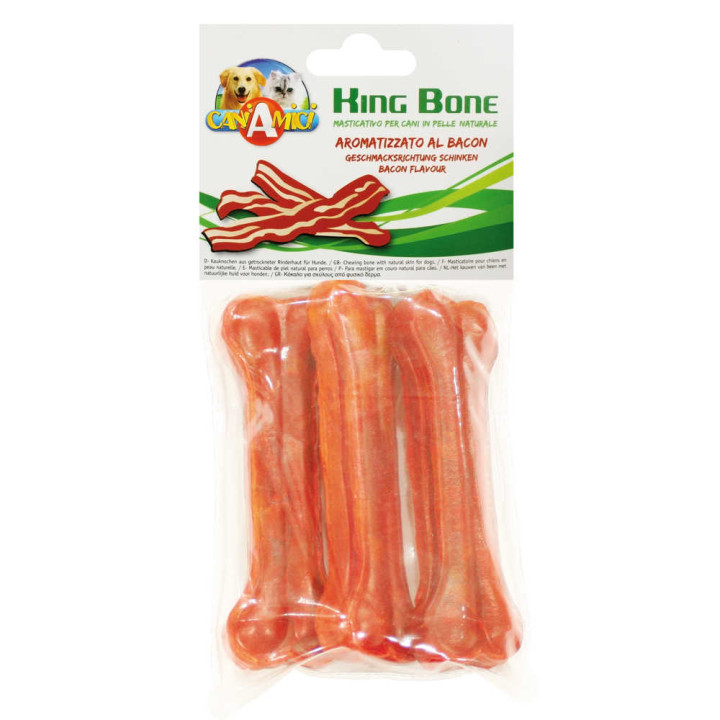 Кістка Croci King Bone Bacon, 13см, 60гр, 3шт/уп