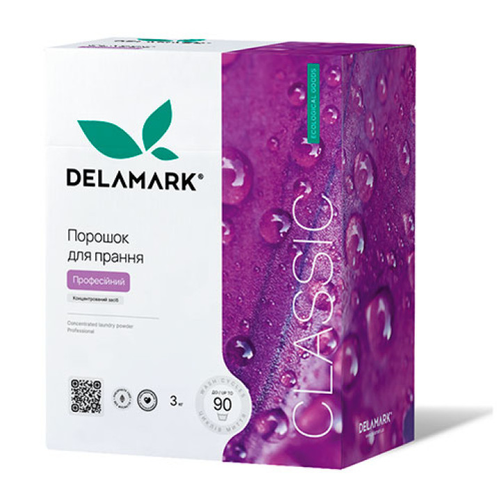 Концентрированный бесфосфатный стиральный порошок DeLaMark Professional 3 кг