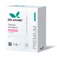 Концентрований безфосфатний пральний порошок DeLaMark Premium Line Baby з ефектом кондиціонера 1 кг