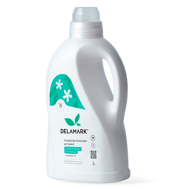 Кондиціонер-ополіскувач для білизни DeLaMark з ароматом зеленого чаю і жасмину 2 л