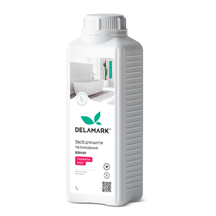 Универсальное средство для мытья ванной комнаты DeLaMark с ароматом вишни 1 л