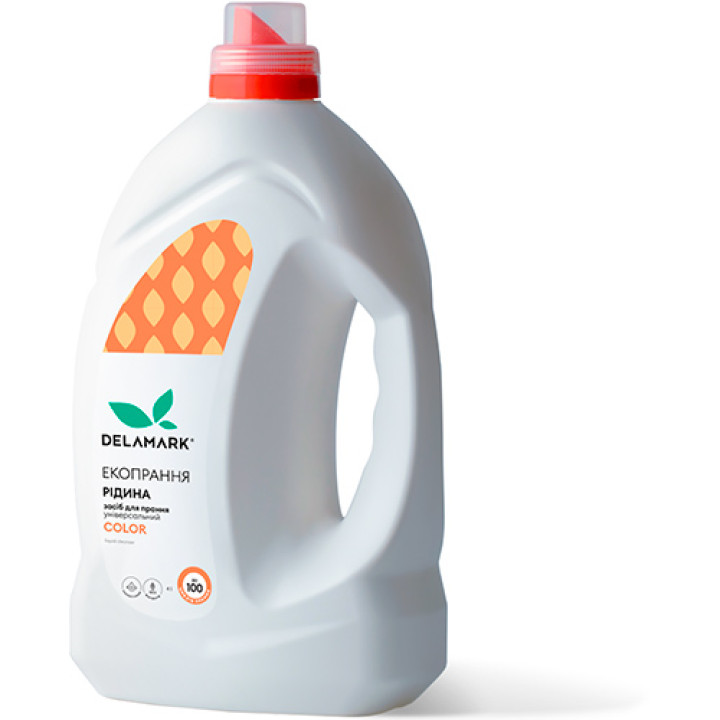 Концентрований безфосфатний засіб для прання DeLaMark Color 4 л