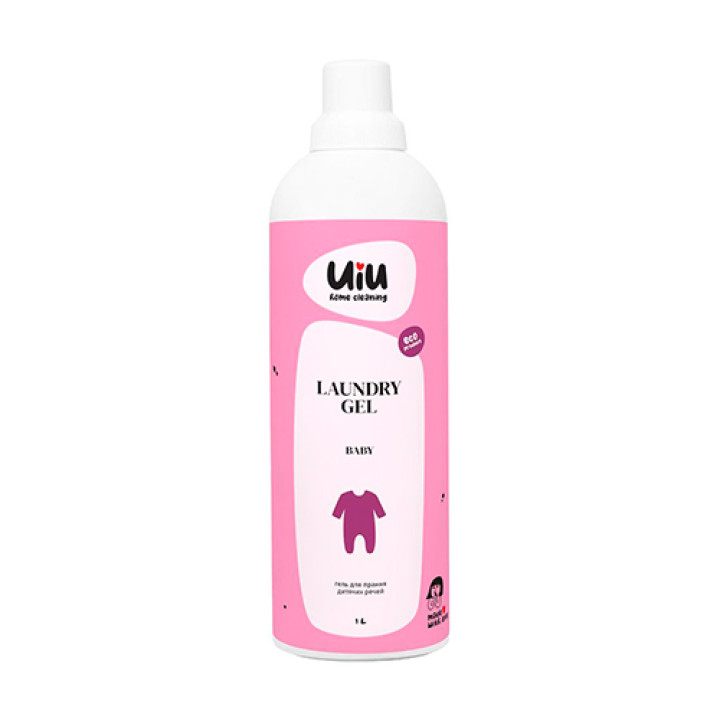 Гель для стирки UIU для детских вещей без аромата 1 л