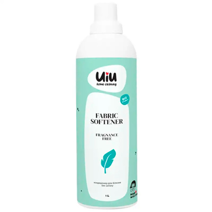 Екологічний концентрований безфосфатний кондиціонер-ополіскувач UIU Без аромату 1 л