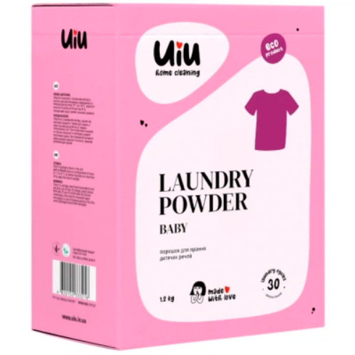 Стиральный порошок-концентрат UIU Baby Бесфосфатный 1.2 кг