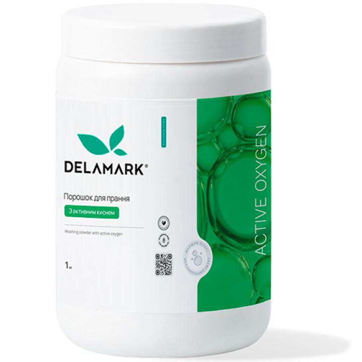 Стиральный порошок с активным кислородом DeLaMark, 1 кг