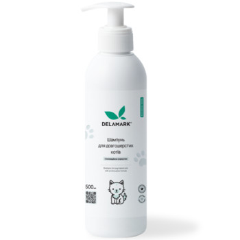 Шампунь DeLaMark для довгошерстих котів 0,5 л Шампунь DeLaMark для довгошерстих котів 0,5 л