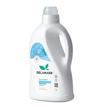 Гель для стирки универсальный DeLaMark с ароматом амбры, пачули и маршмеллоу, 2 л
