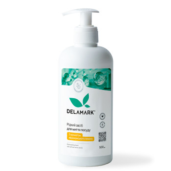 Средство для мытья посуды DeLaMark с эфирным маслом африканского лимона 500 мл