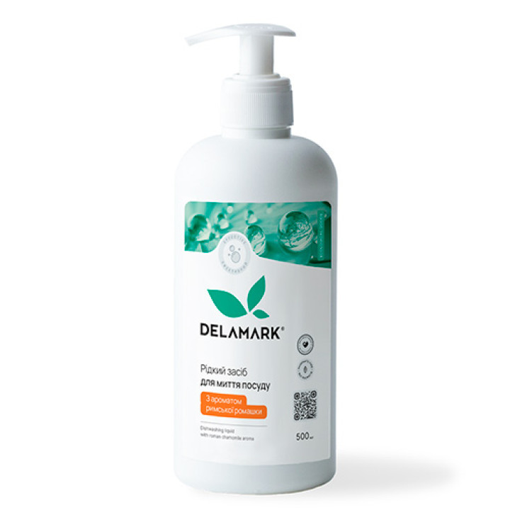Средство для мытья посуды DeLaMark с эфирным маслом римской ромашки 500 мл