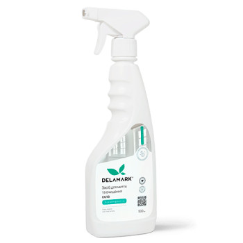 Засіб для миття скла DeLaMark зі свіжим ароматом 0.5 л Засіб для миття скла DeLaMark зі свіжим ароматом 0.5 л