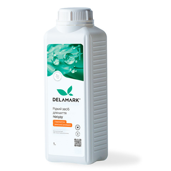 Засіб для миття посуду DeLaMark з ефірною олією римської ромашки 1 л