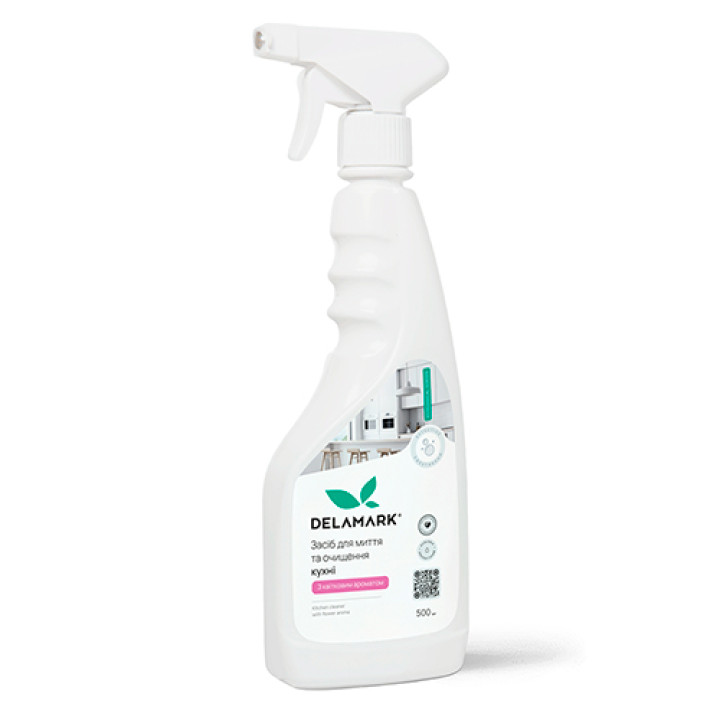 Засіб для миття кухні DeLaMark з квітковим ароматом 500 мл